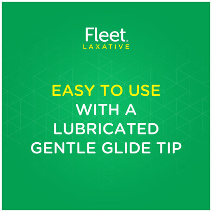 Fleet Laxative Saline Enema, 7.8 Fl Oz — Pack of 6 | Gentle, Quick Relief
