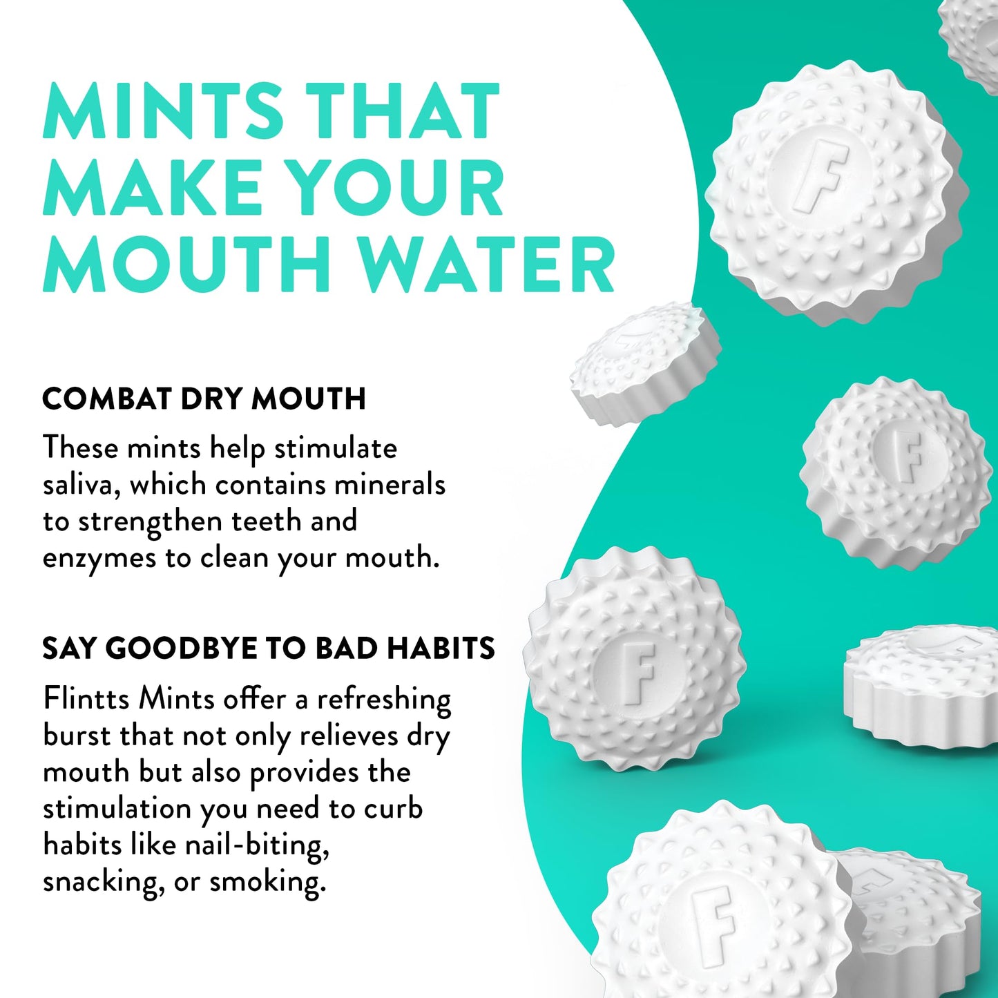 Flintts Mints Full House – Sugar Free Dry Mouth Mints for Fresh Breath | Vegan