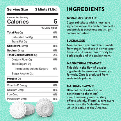 Flintts Mints Full House – Sugar Free Dry Mouth Mints for Fresh Breath | Vegan