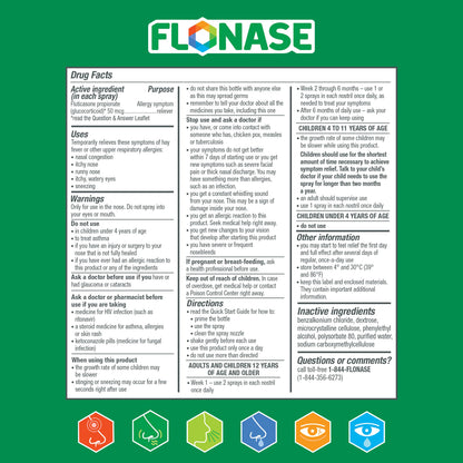 Flonase Allergy Relief Nasal Spray — 24 Hour Non-Drowsy, 72 Sprays