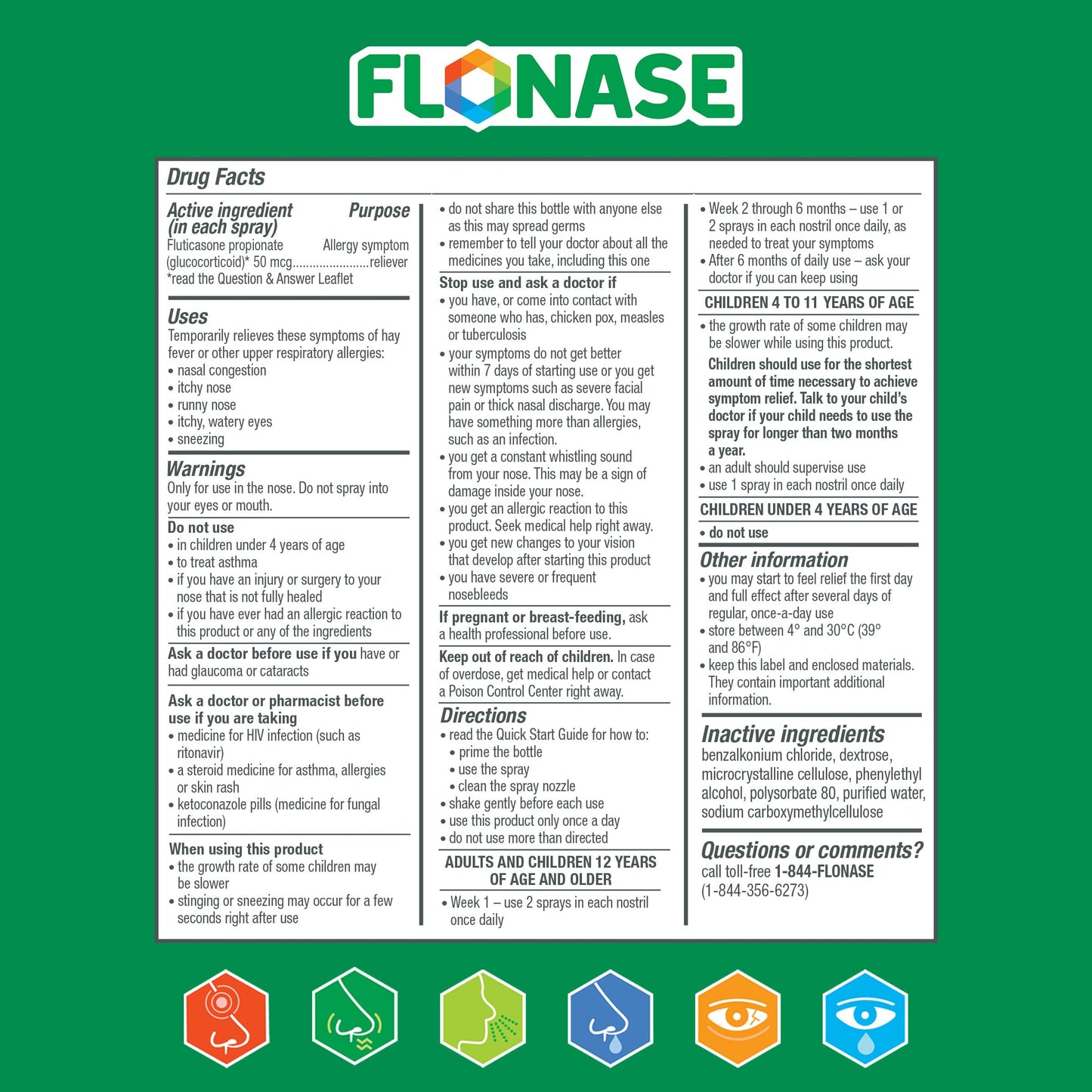 Flonase Allergy Relief Nasal Spray — 24 Hour Non-Drowsy, 72 Sprays