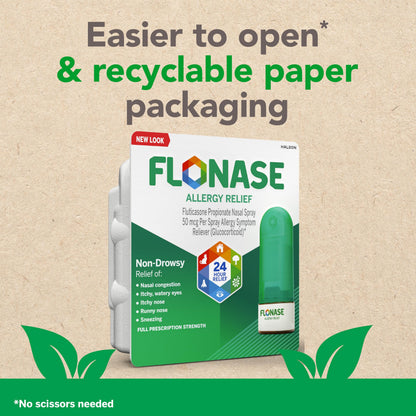 Flonase Allergy Relief Nasal Spray — 24 Hour Non-Drowsy, 72 Sprays
