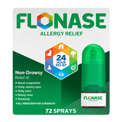 Flonase Allergy Relief Nasal Spray — 24 Hour Non-Drowsy, 72 Sprays