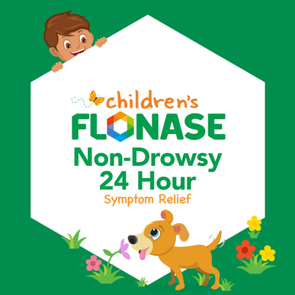 Flonase Children’s Allergy Relief Nasal Spray – 24-Hour Non-Drowsy Relief for Kids (72 Sprays)