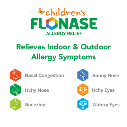 Flonase Children’s Allergy Relief Nasal Spray – 24-Hour Non-Drowsy Relief for Kids (72 Sprays)