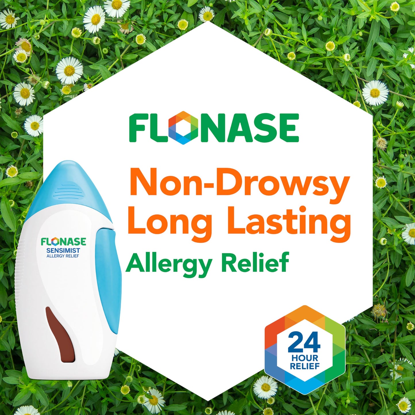 Flonase Sensimist Allergy Relief Nasal Spray – 24-Hour Non-Drowsy Multi-Symptom Relief | 60 Sprays