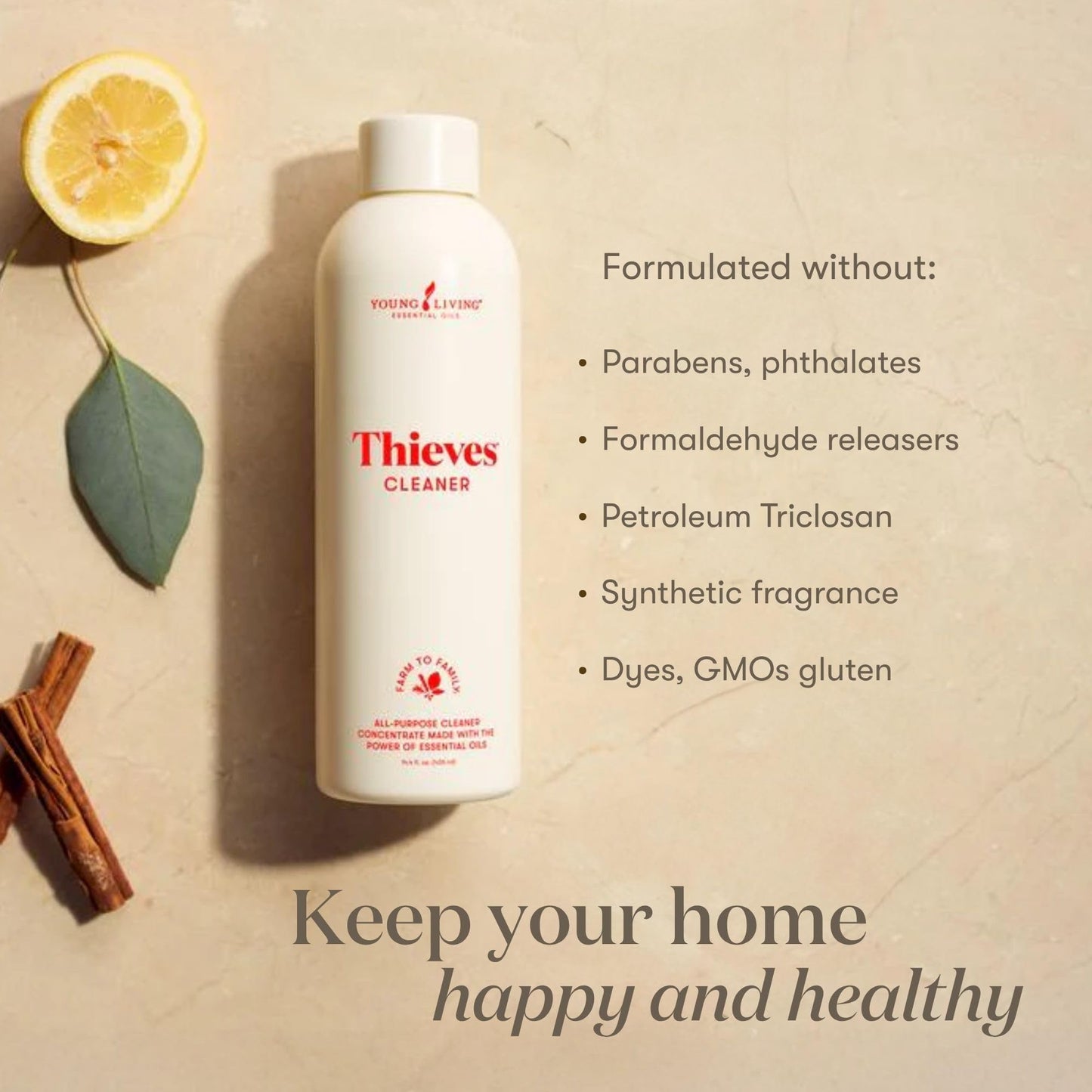 Thieves Household Cleaner 14.4 oz – Plant-Based Multi-Surface Cleaner with Essential Oils