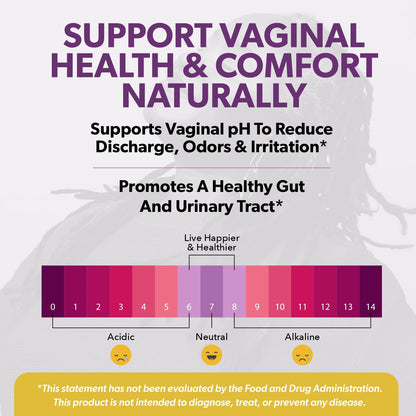 Complete Vaginal Probiotics for Women with Cranberry & D-Mannose | 60 Vegan Capsules