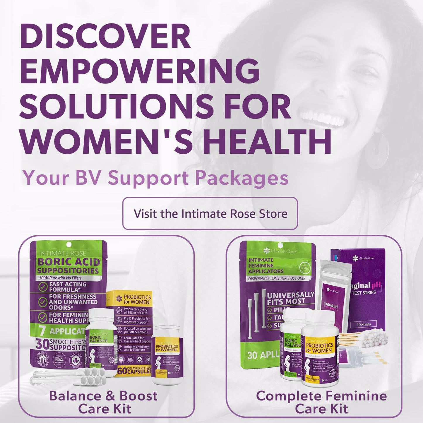 Complete Vaginal Probiotics for Women with Cranberry & D-Mannose | 60 Vegan Capsules
