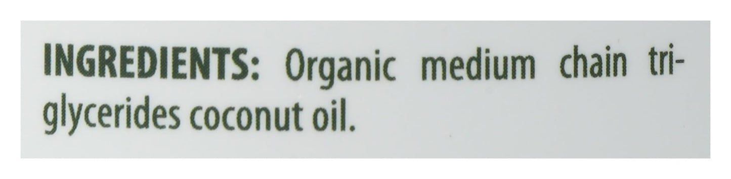 Flora Health MCT Oil Organic Energy Boost - C8/C10, Keto, Kosher, Non-GMO, 17 oz Glass Bottle