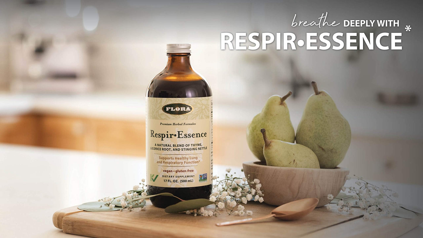 Flora Respir-Essence – Lung Support, 17 oz | Vegan, Gluten-Free, Kosher