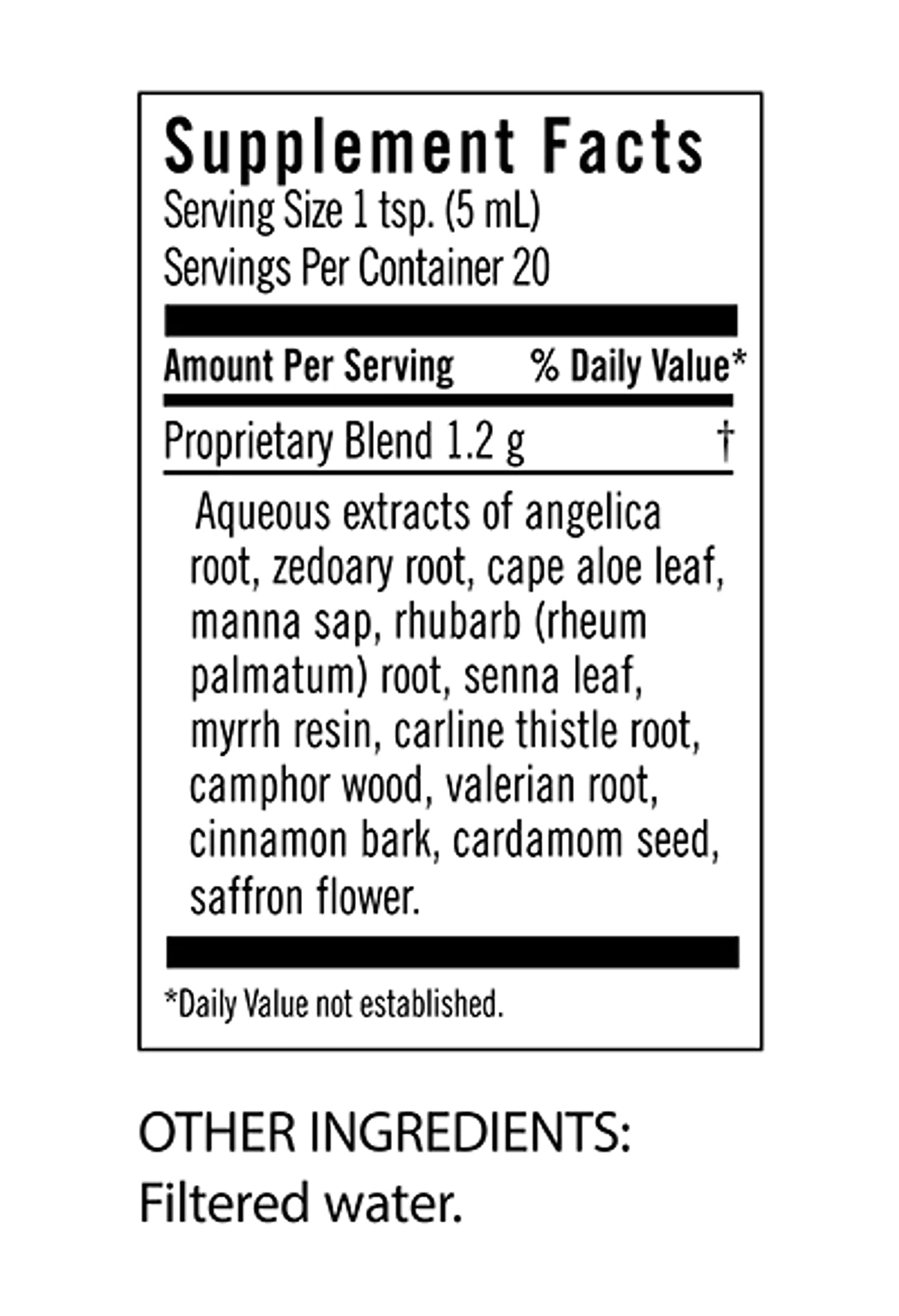 Flora Swedish Bitters for Digestion | Alcohol-Free 3.4 fl oz Bottle | Maria Treben Original Formula