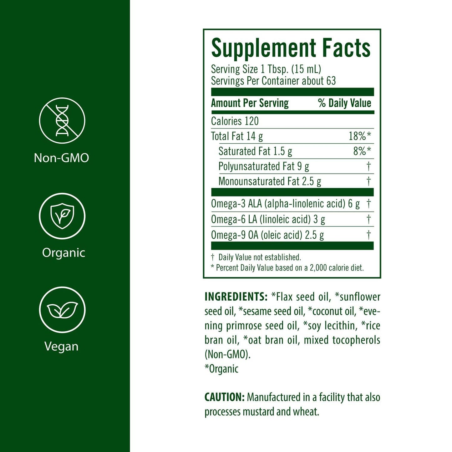 Flora Health UDO’s Oil Omega 3-6-9 32 Oz – Organic Plant-Based, Cold-Pressed, Vegan Oil Blend