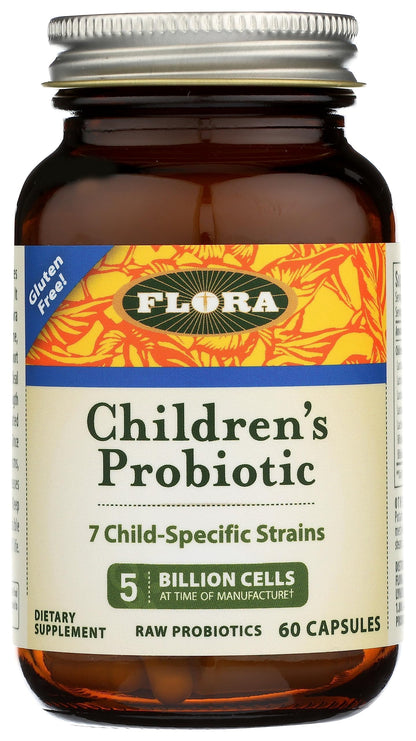 Flora Udo's Choice Children's Probiotic - 7 Strains, 5B CFU, Ages 5-15, 60 Capsules