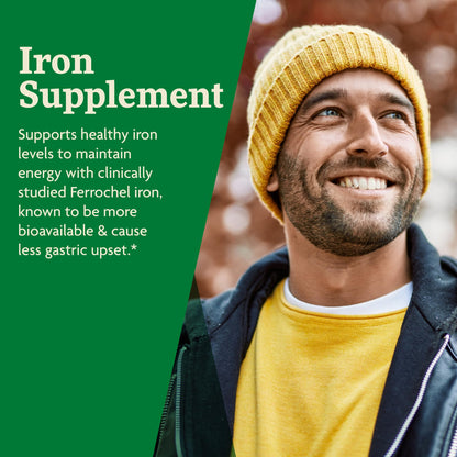 Floradix Iron + Herbs – Vegan Liquid Iron for Energy Support (120 Phyto-Caps)
