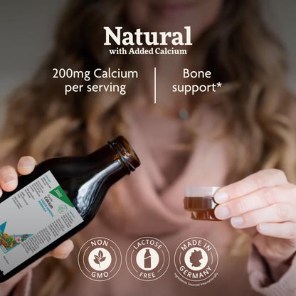 Floradix Calcium Liquid Supplement - 8.5 fl oz - Supports Strong Bones & Teeth - Vegan, Non-GMO