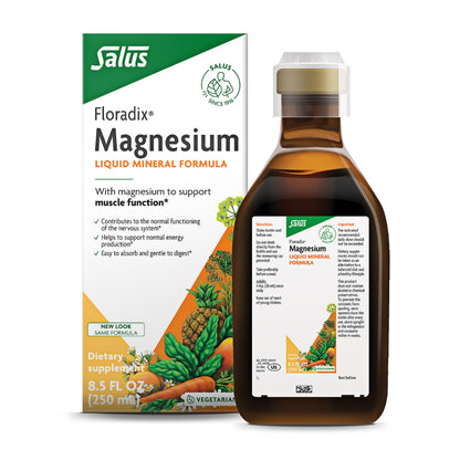 Floradix Magnesium – Liquid Magnesium for Nervous System & Muscle Function (8.5 fl oz) | Vegetarian & Gluten-Free