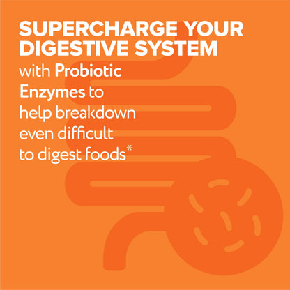 Florajen Digestive Enzymes with Probiotics & Prebiotics – 30-Count