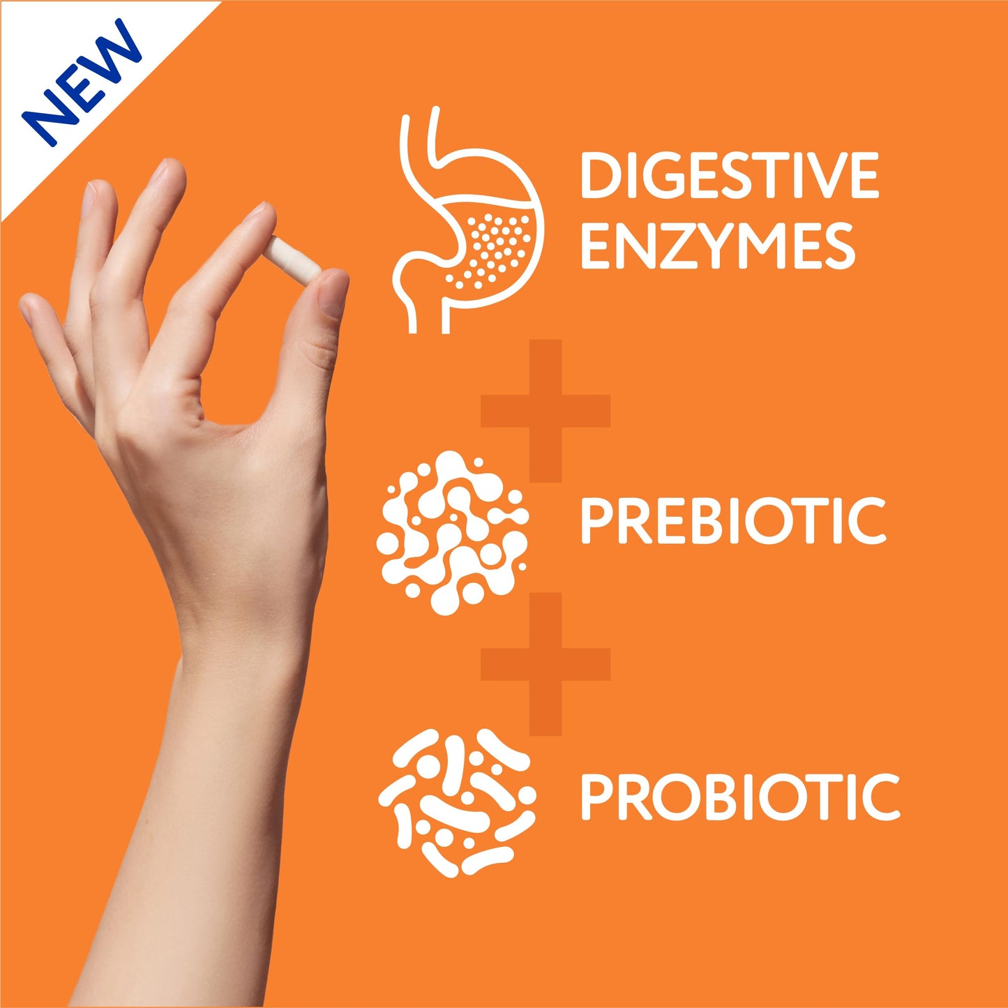 Florajen Digestive Enzymes with Probiotics & Prebiotics – 30-Count