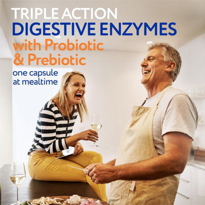 Florajen Digestive Enzymes with Probiotics & Prebiotics – 30-Count