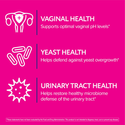 Florajen Women's Triple-Action Probiotic – Prebiotic + Cranberry (30 Count) – Gluten-Free & Vegan