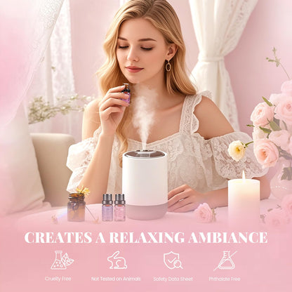 Floral Essential Oils Set – 6 Premium Fragrance Oils for Diffusers, Candles & More
