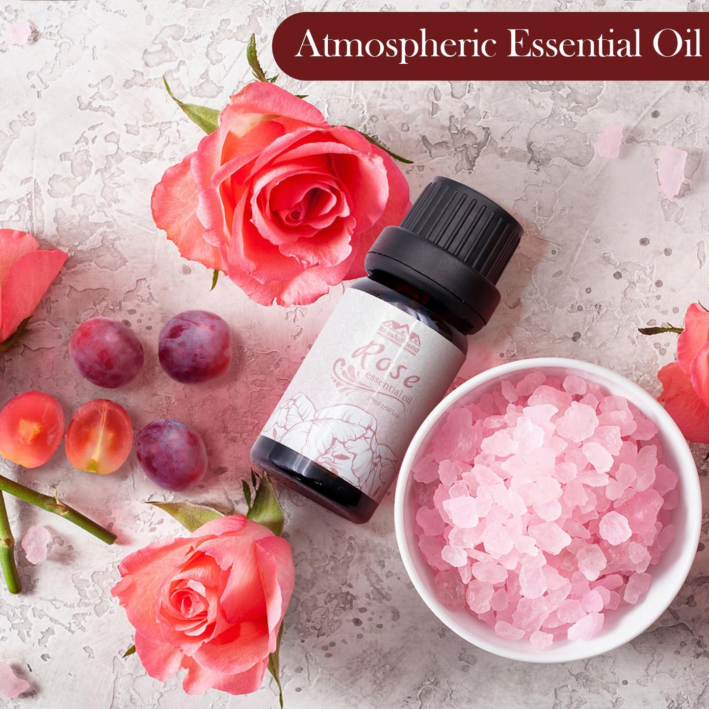 Floral Essential Oils Set – 6 x 10ml Diffuser Oils for Home, Hotel & Car (Lavender, Jasmine, Rose, Chamomile, Sakura, Gardenia)