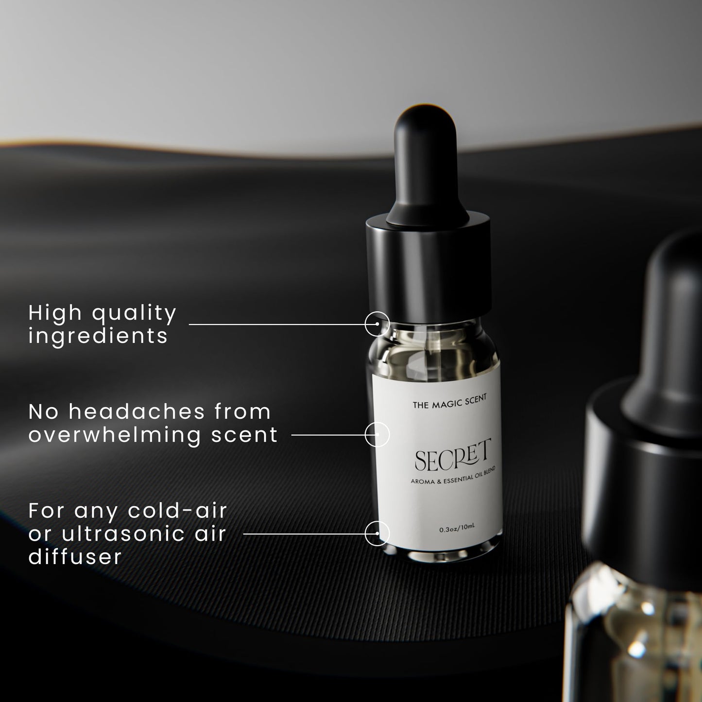 The Magic Scent Secret Diffuser Oil – Rose & Jasmine for Diffusers (0.3 fl oz / 10 mL)