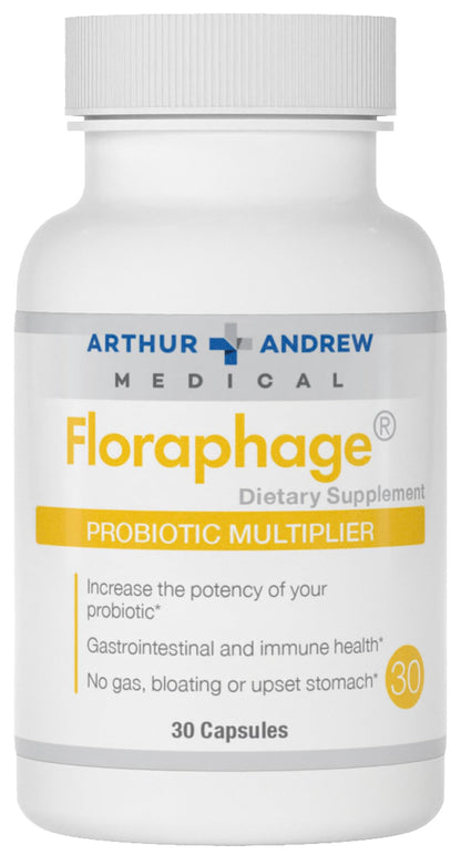 Arthur Andrew Medical Floraphage: Prebiotic Formula & Probiotic Multiplier, 30 Capsules