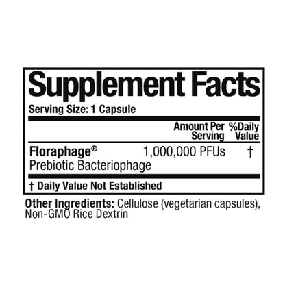 Arthur Andrew Medical Floraphage: Prebiotic Formula & Probiotic Multiplier, 30 Capsules