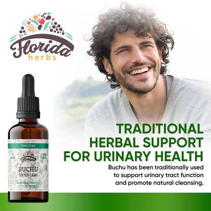 Florida Herbs Buchu Tincture – Organic Buchu Extract (Agathosma betulina), 2 oz Pack of 2, Non-GMO