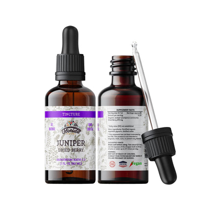 FLORIDA HERBS Juniper Tincture - Alcohol-Free Organic Juniper Berry 2 oz