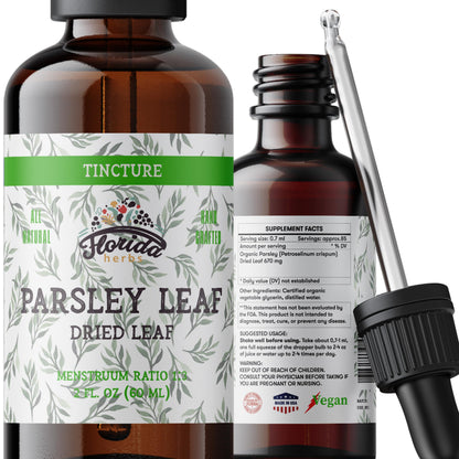 Florida Herbs Parsley Leaf Tincture – Alcohol-Free, Organic Parsley (2 oz)