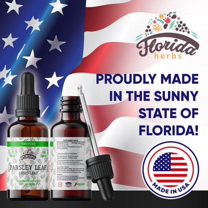 Florida Herbs Parsley Leaf Tincture – Alcohol-Free, Organic Parsley (2 oz)