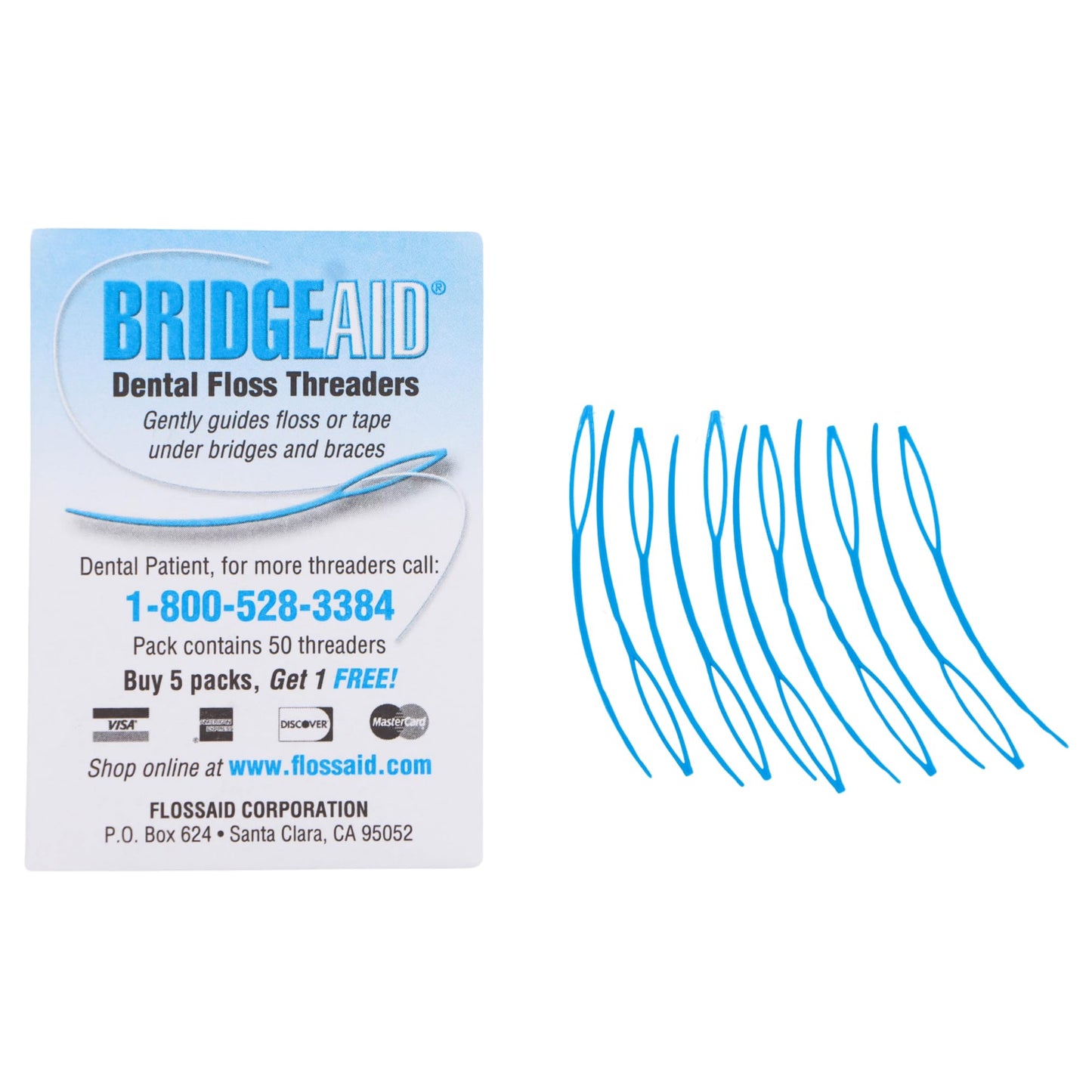 Floss Aid TDPS Bridge Aid Dental Floss Threader Pack of 1000