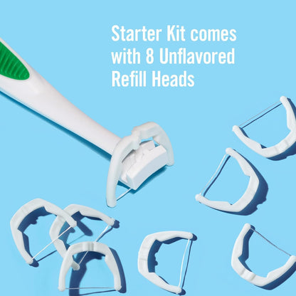 REACH Ultraclean Access Flosser + 8 Refill Heads (Pack of 2) – Oral Care