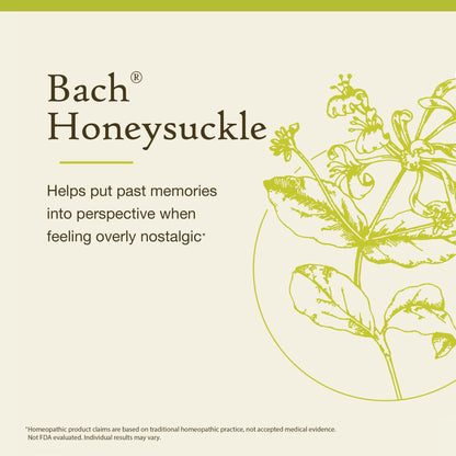Bach Honeysuckle – Embrace The Now | Flower Remedy for Emotional Balance, 20mL