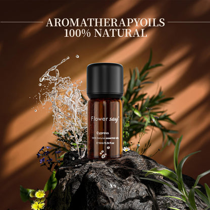 FLOWERSAY Cypress Essential Oil 0.34oz | 100% Pure Therapeutic Grade