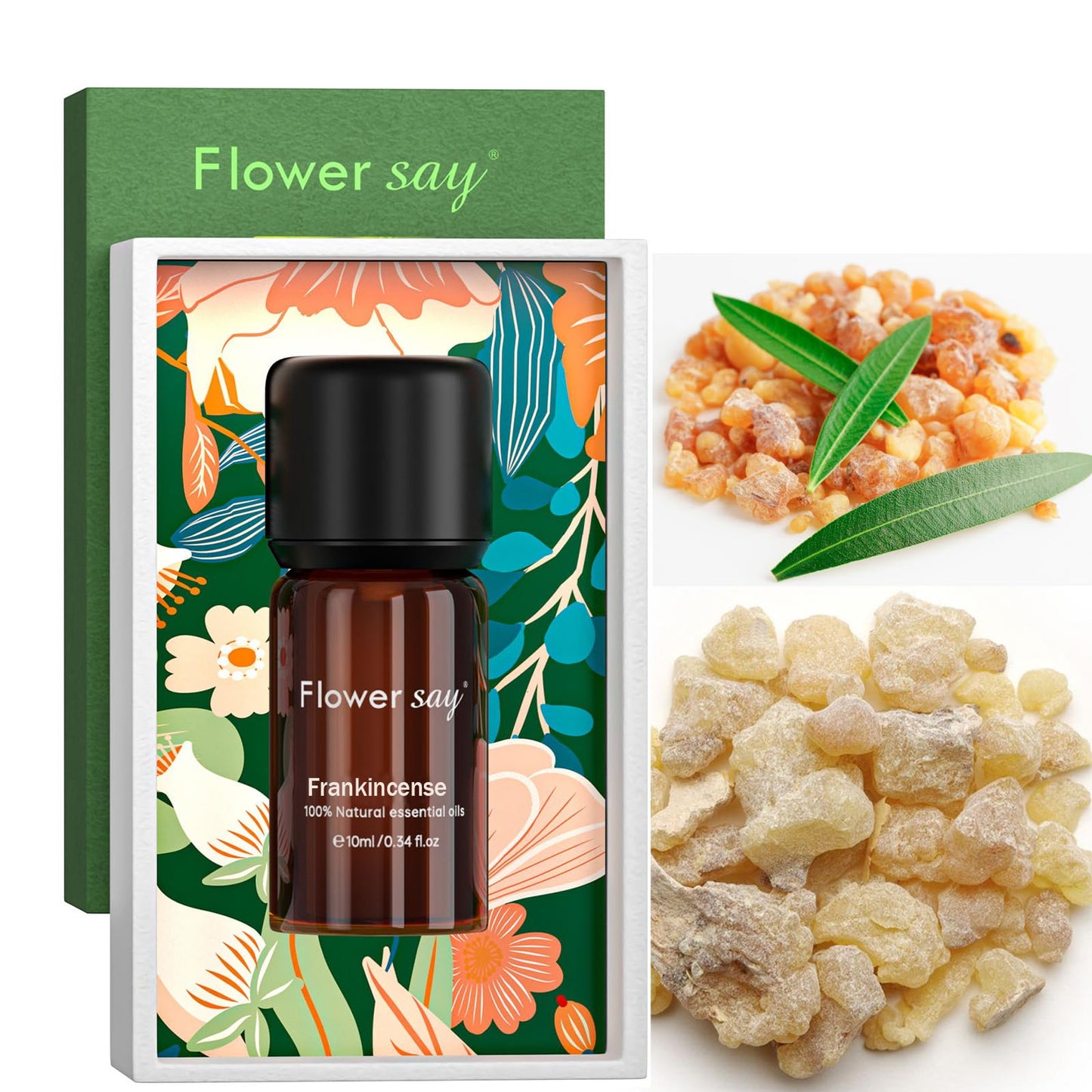 FLOWERSAY Frankincense Essential Oil 100% Pure & Natural – 10ml