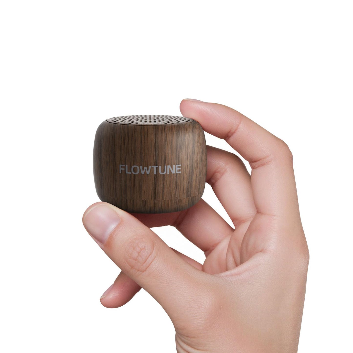 Flowtune Mini Portable White Noise Machine – 18 Sleep Sounds, 6H Timer, Wood Grain