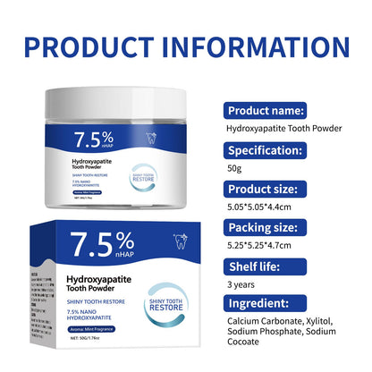Microcrystalline Hydroxyapatite Toothpaste Powder for Enamel Remineralization