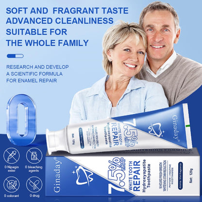 Hydroxyapatite Toothpaste 7.5% for Enamel Protection & Tooth Strengthening – Fluoride-Free, Gentle Mint