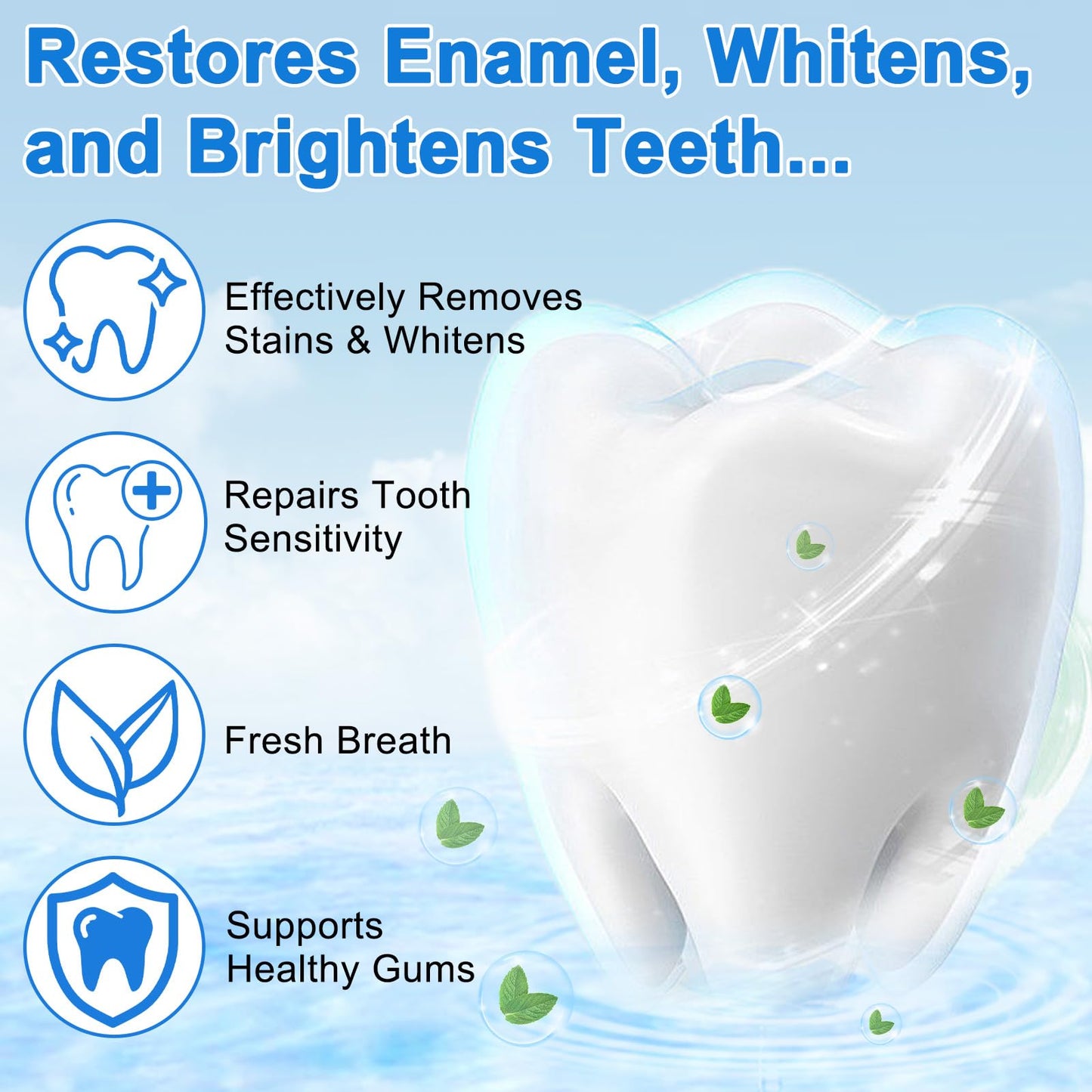 Hydroxyapatite Toothpaste 9.9% for Enamel Protection – Fluoride-Free (120g)