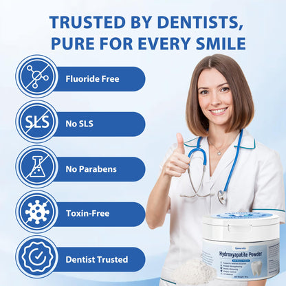 99.5% Pure Nano Hydroxyapatite Powder – DIY Toothpaste & Mouthwash (40g) – Fluoride-Free