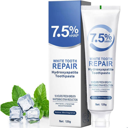 Fluoride-Free Nano Hydroxyapatite Toothpaste – Whitening & Remineralizing (4.23oz)