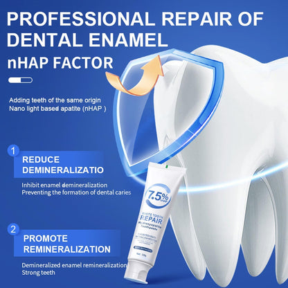 7.5% Hydroxyapatite Toothpaste for Enamel Protection, Tooth Strengthening & Fresh Breath | Gentle Mint
