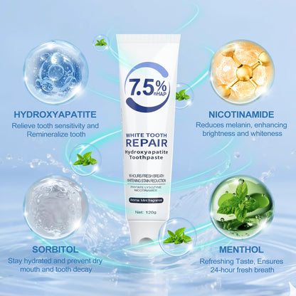 Hydroxyapatite Toothpaste 2-Pack – Enamel Protection & Whitening