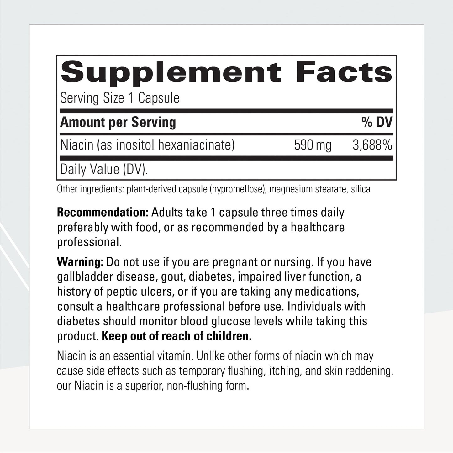 Flush-Free Niacin - Cellular Energy Support (60 Capsules) | Integrative Therapeutics