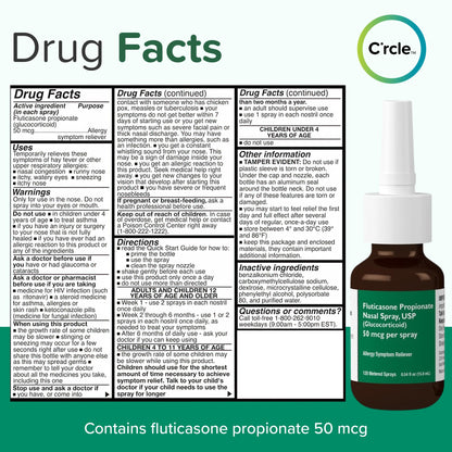 FlutiCare Fluticasone Nasal Spray – 24h Non-Drowsy Allergy Relief (120 Sprays)