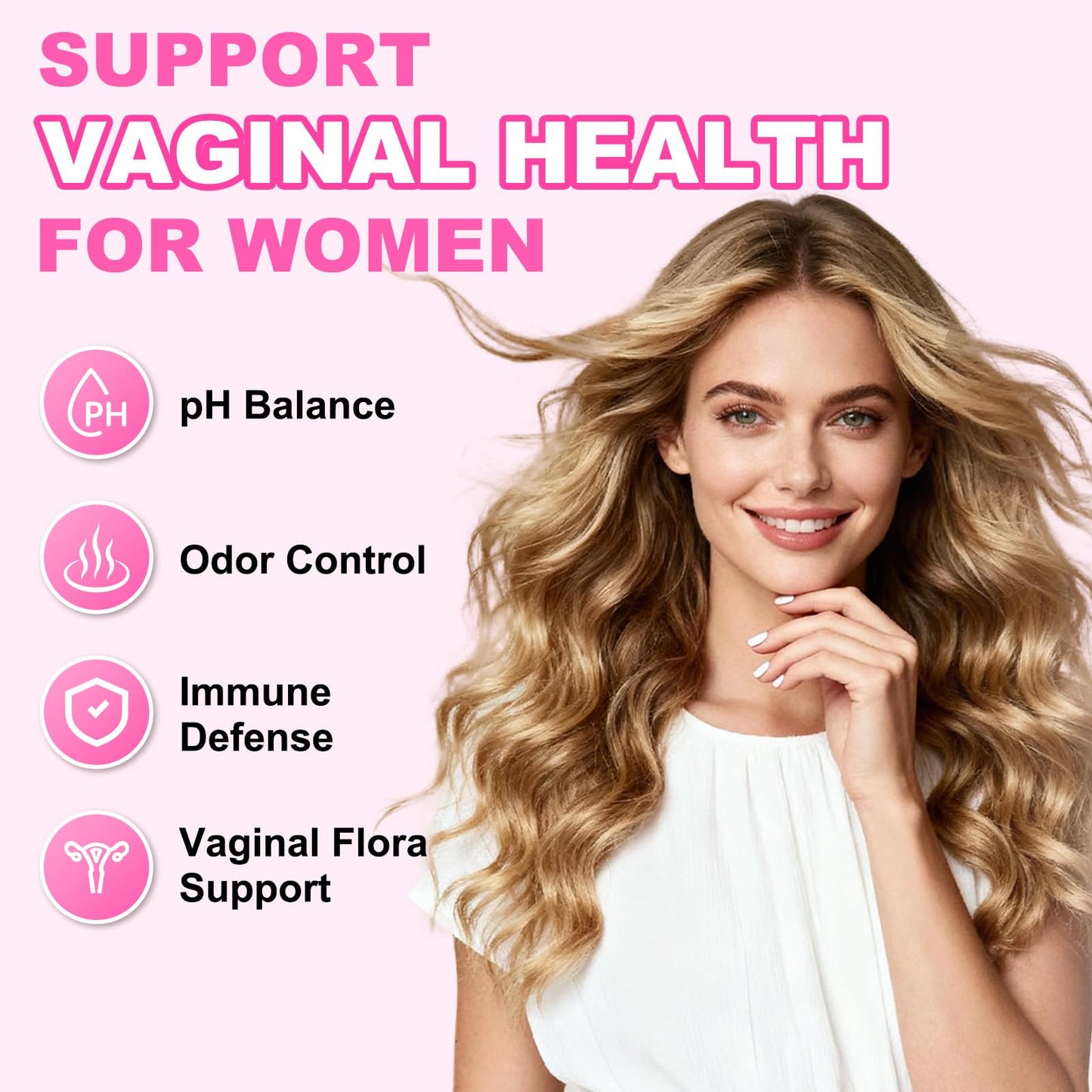 Flyrocer Feminine Balance Gummies – PH Balance & Vaginal Flora Support (60 Count) – Vegan